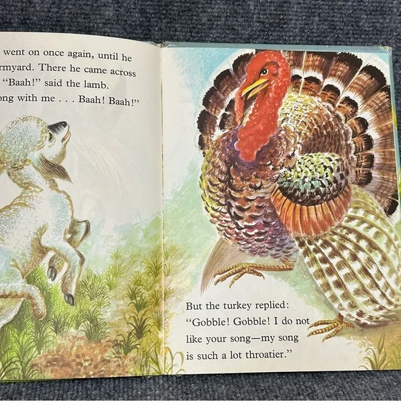 Vintage Big Golden Book A Lamb’s Tale Jenny Reyn 1963 hardcover 8.5x11 nursery - Picture 10 of 13